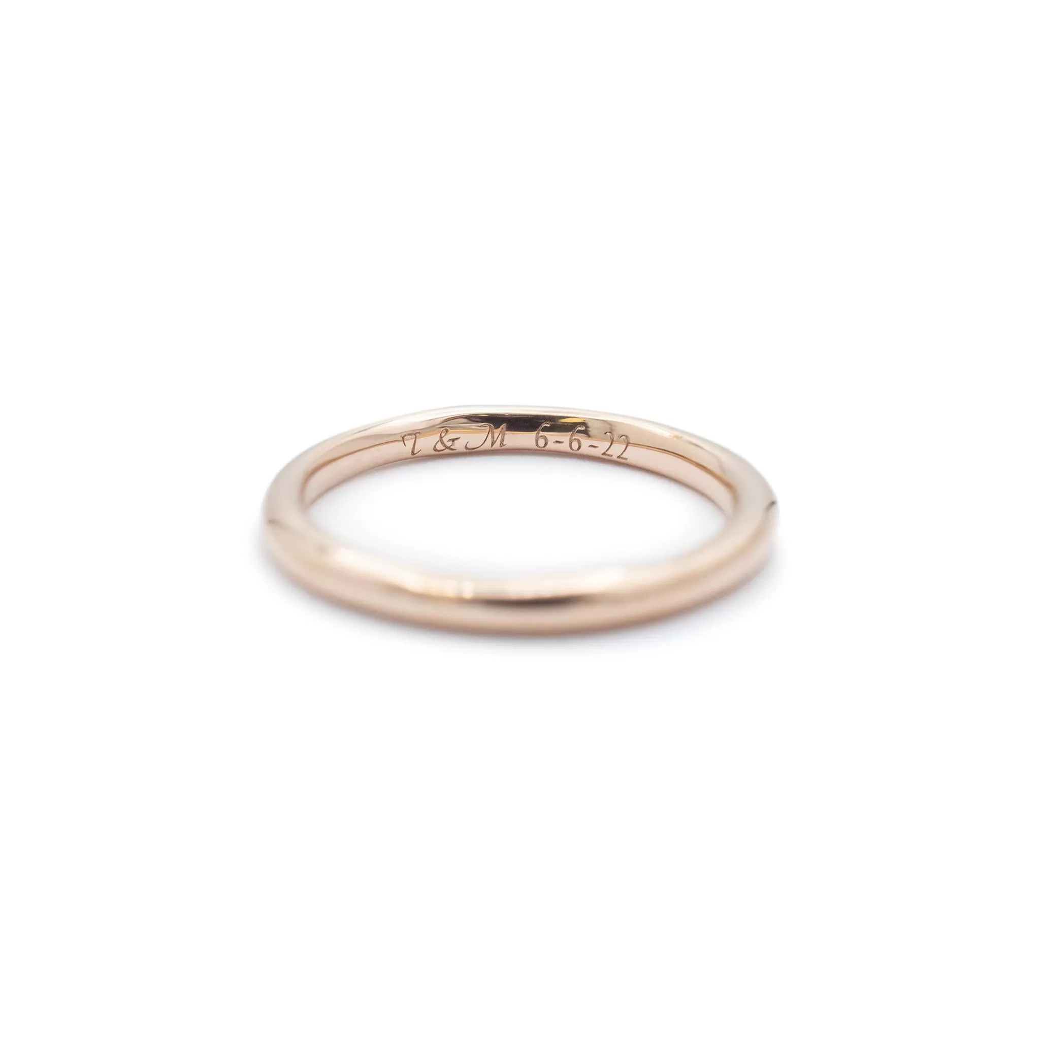 10K Rose Gold Wedding Band Ring