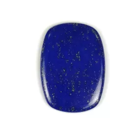 18.10cts Natural Untreated LAPIS LAZULI Gemstone Baguette Shape Cabochon 29.5*21mm*3h 1pc For Pendant