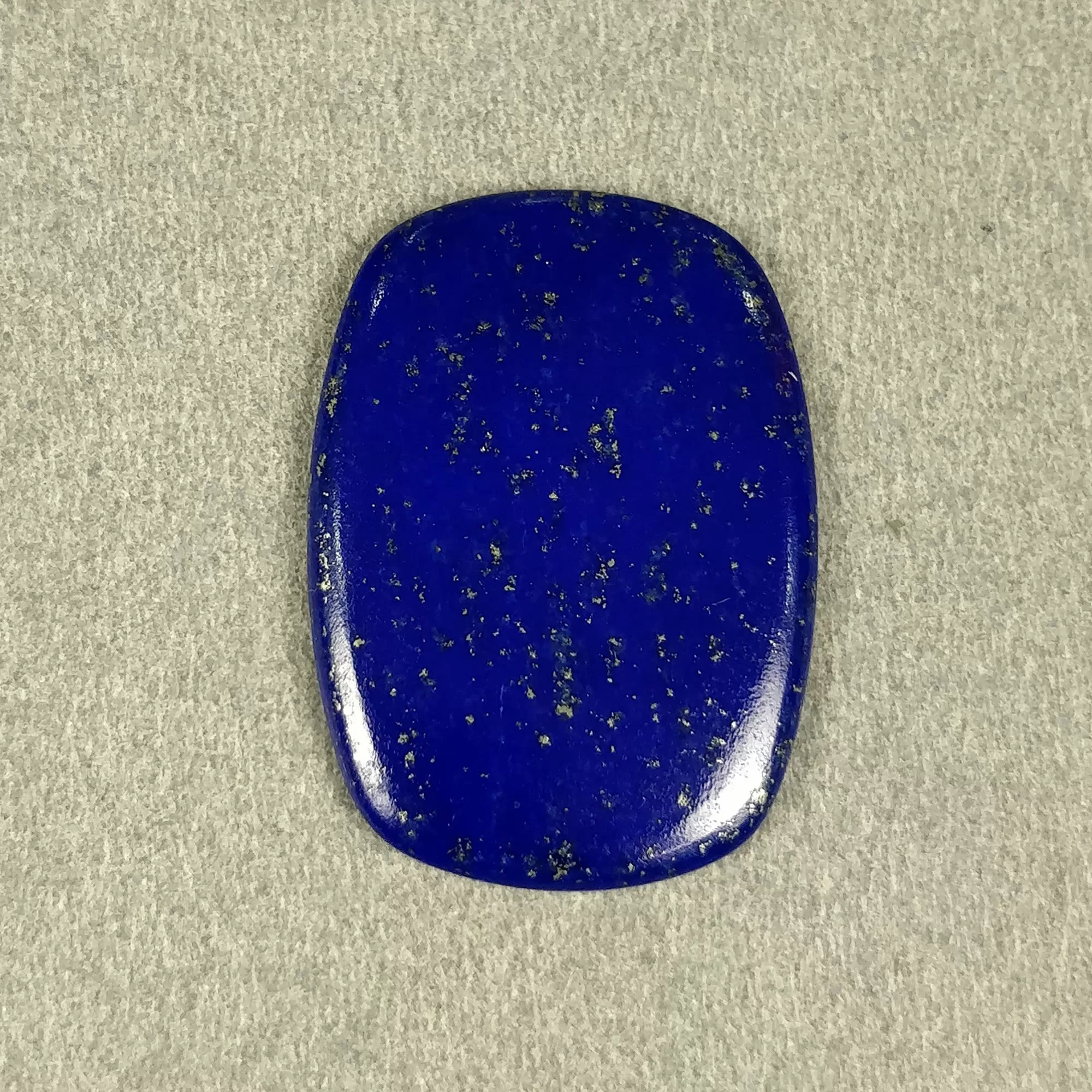 18.10cts Natural Untreated LAPIS LAZULI Gemstone Baguette Shape Cabochon 29.5*21mm*3h 1pc For Pendant