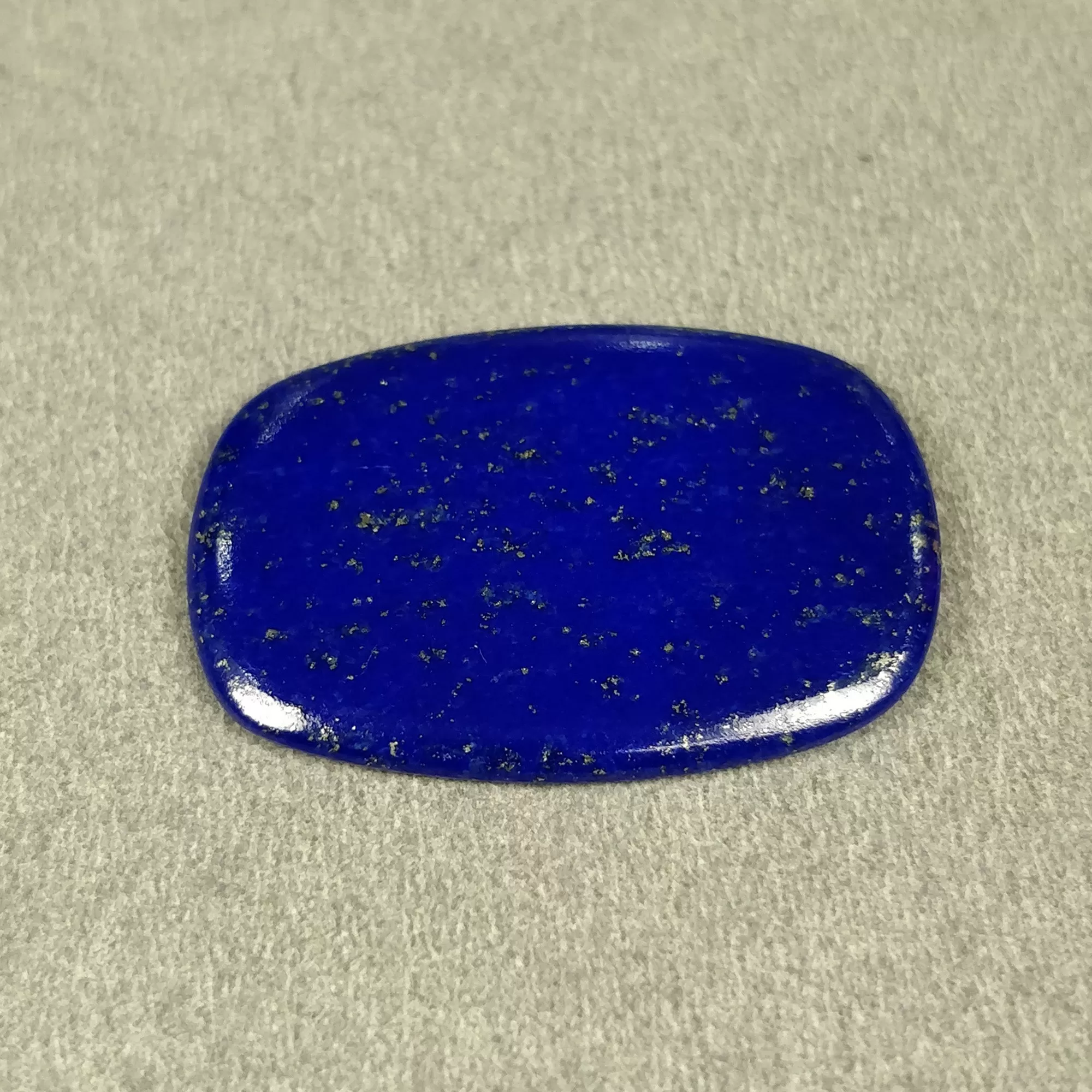 18.10cts Natural Untreated LAPIS LAZULI Gemstone Baguette Shape Cabochon 29.5*21mm*3h 1pc For Pendant