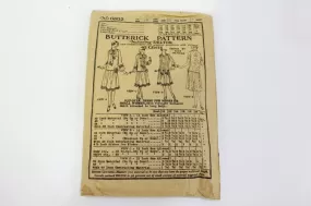 1920s Womens Dress Sewing Pattern Butterick 6892, Complete Bust 37