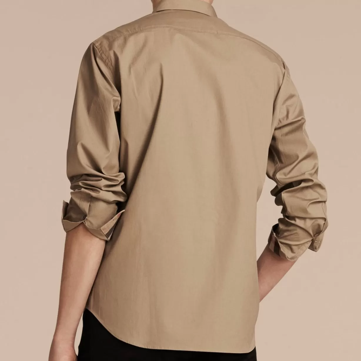 (50% Off) Burberry Cambridge Long Sleeve Shirt Tan