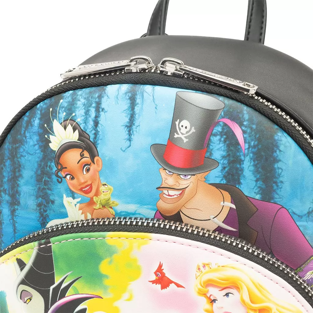 707 Street Exclusive - Loungefly Disney Princesses vs Villains Triple Pocket Mini Backpack