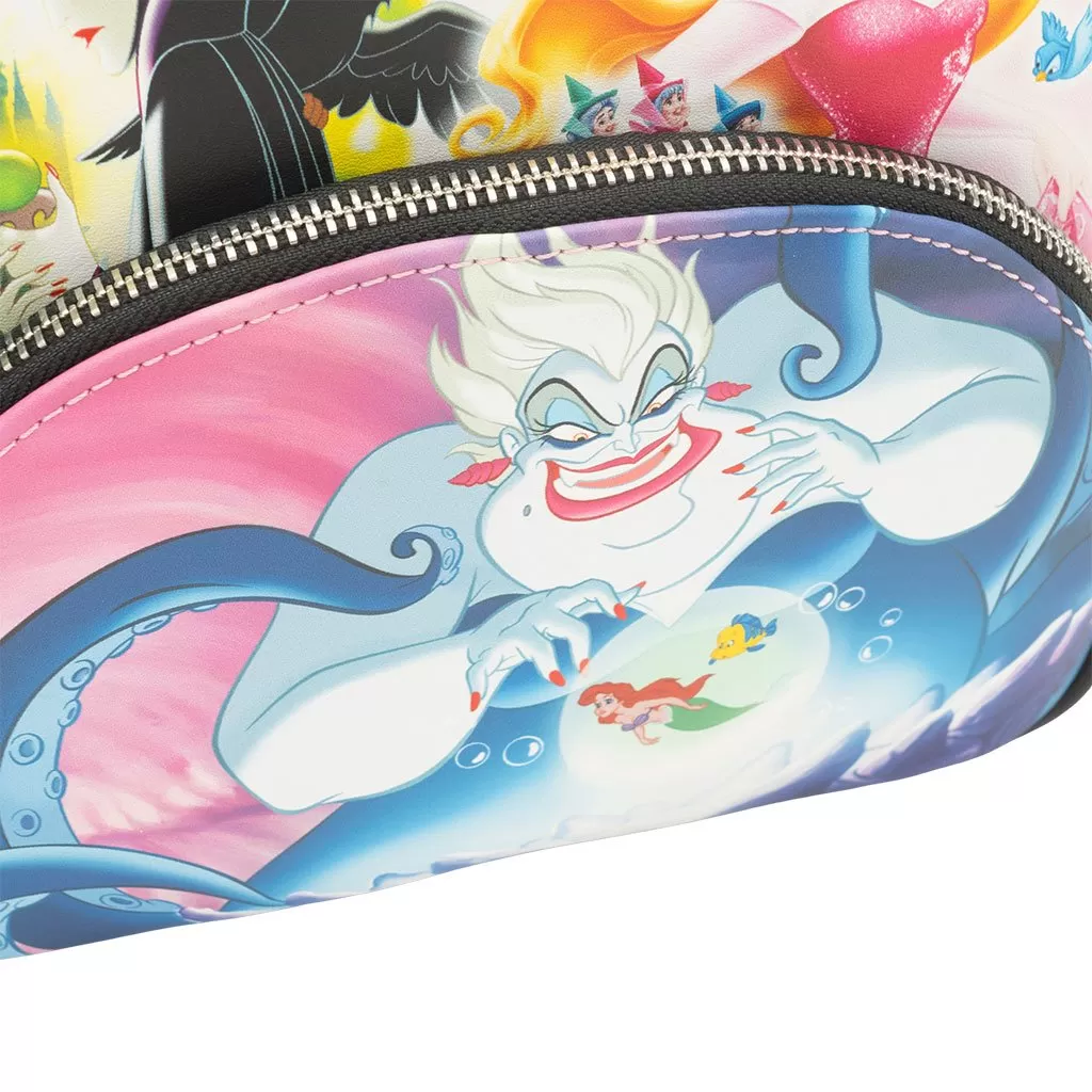 707 Street Exclusive - Loungefly Disney Princesses vs Villains Triple Pocket Mini Backpack