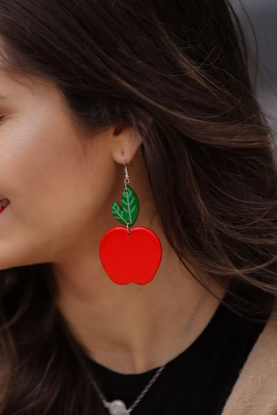 A Is For Apple Earrings