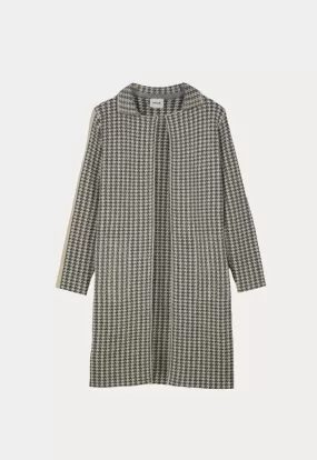 All Over Houndstooth Pattern Jacket (Free Size)