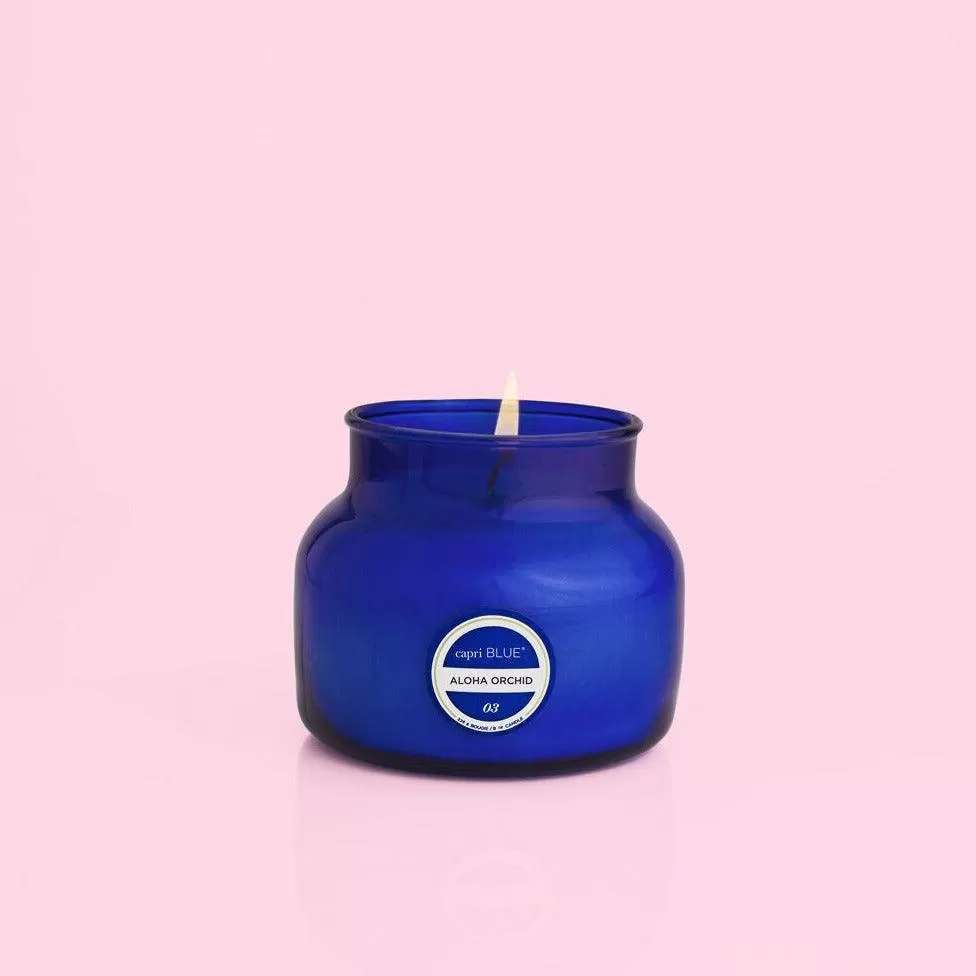 Aloha Orchid Petite Signature Blue Candle