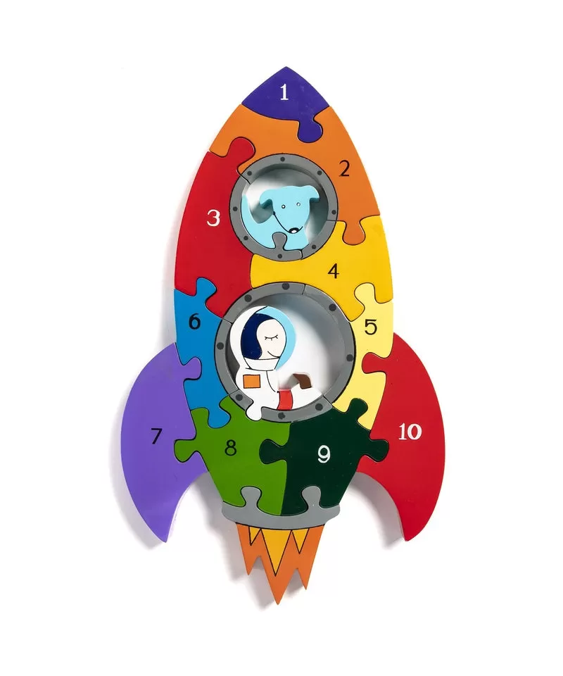 Alphabet Jigsaws Rocket Number Jigsaw