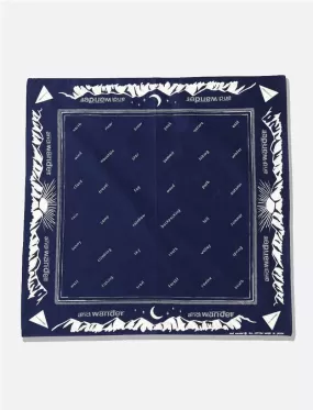 And Wander Reflective Words Bandanna Navy