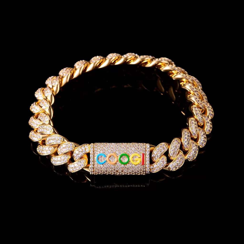 APORRO X COOGI 12mm 18K Gold “BASIC” Cuban Bracelet