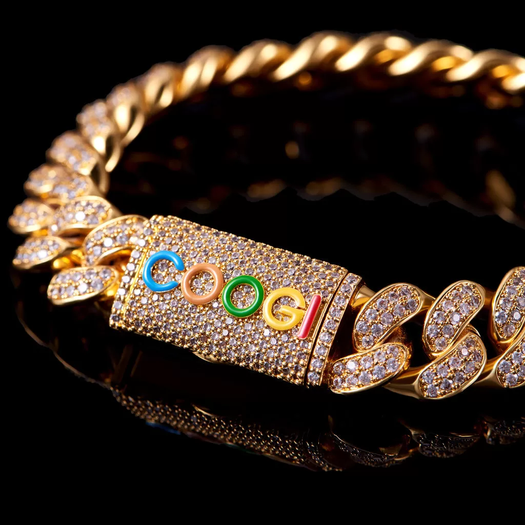 APORRO X COOGI 12mm 18K Gold “BASIC” Cuban Bracelet