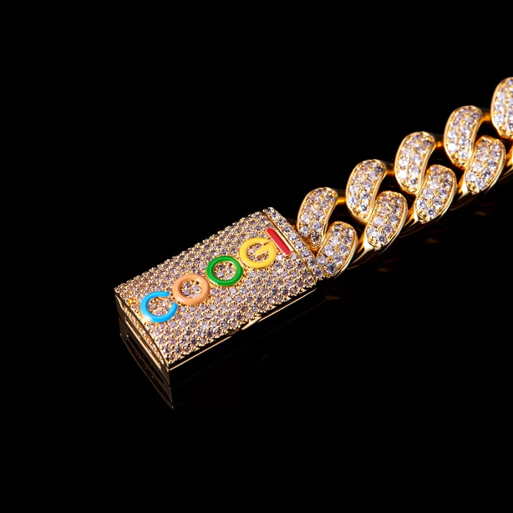 APORRO X COOGI 12mm 18K Gold “BASIC” Cuban Bracelet