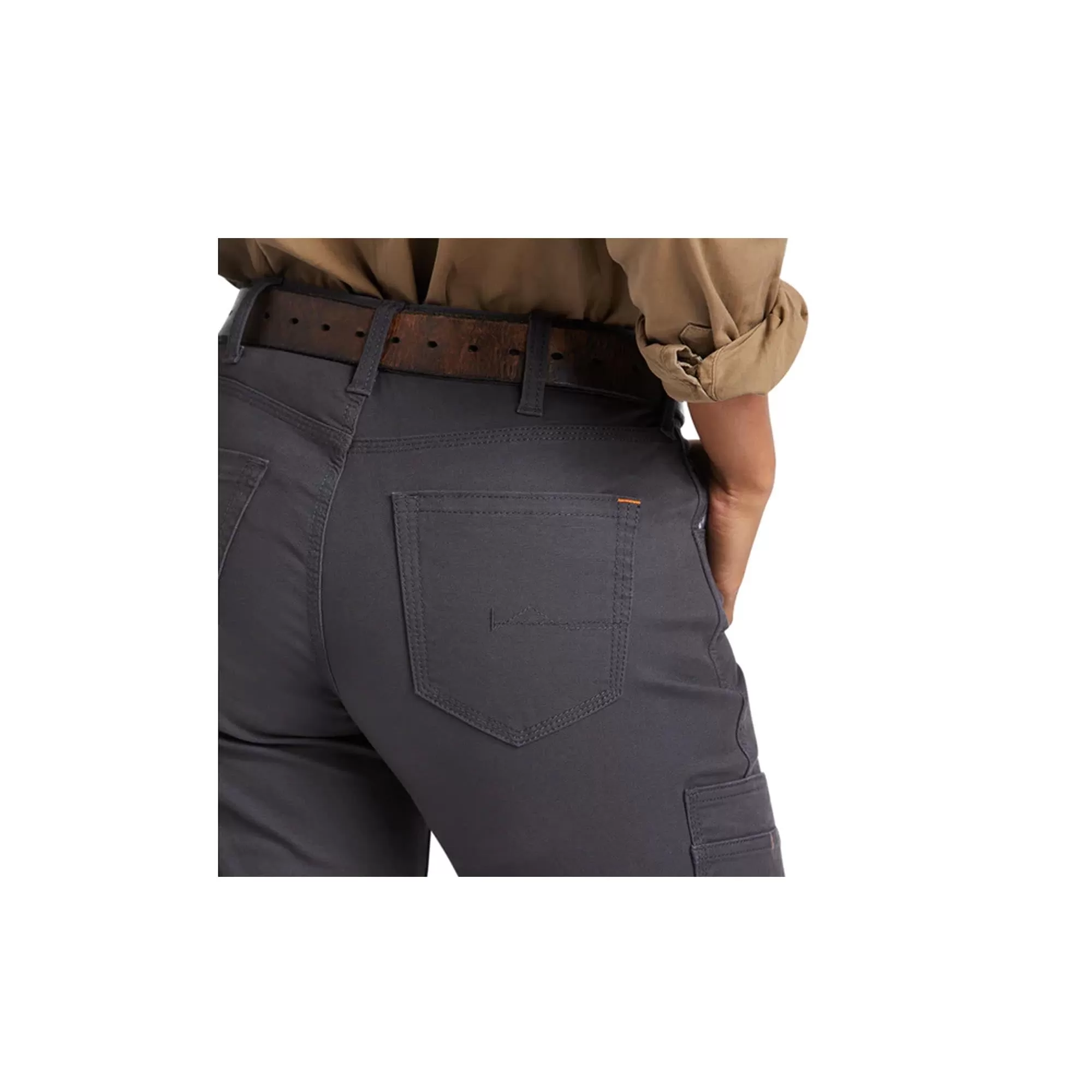 Ariat Womens Rebar DuraStretch Made Tough Straight Leg Pant Grey