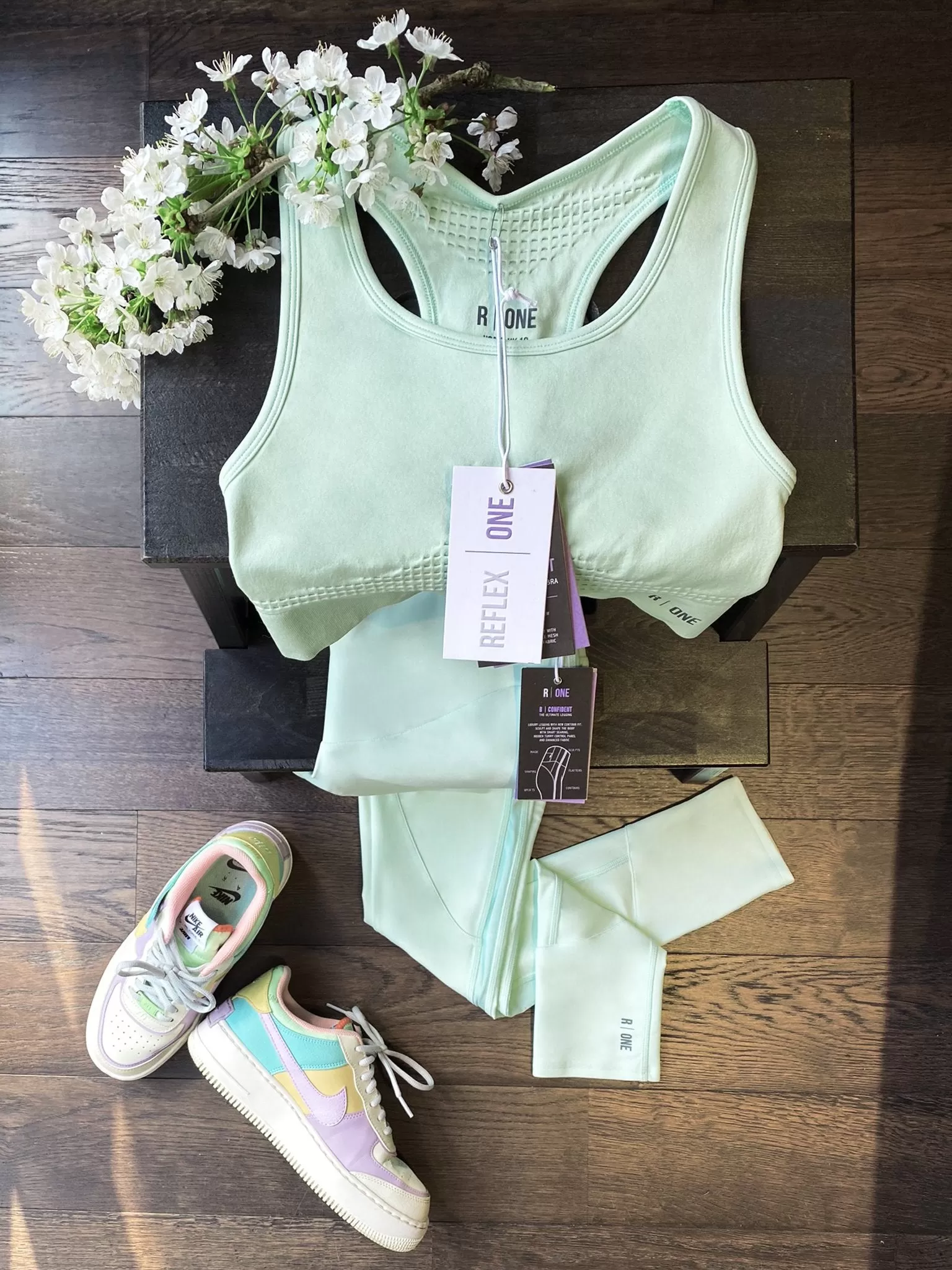 B-Confident Recycled Sports Bra Misty Jade