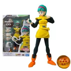 Bandai Dragon Ball Figure SHF The Robot Spirits Namek Bulma Anime Figure Genuine High Quality