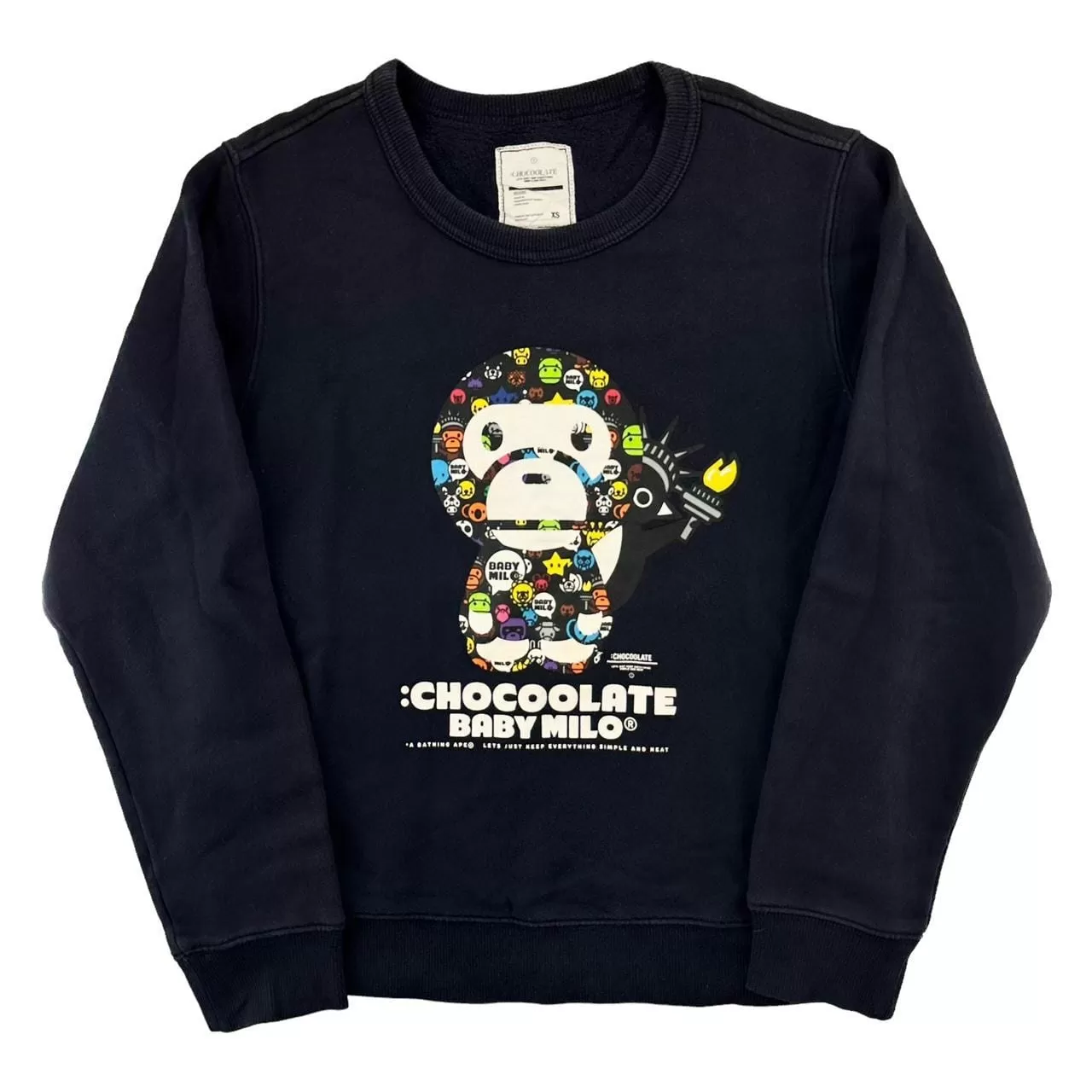 Bape baby Milo chocolate jumper sweatshirt size XS