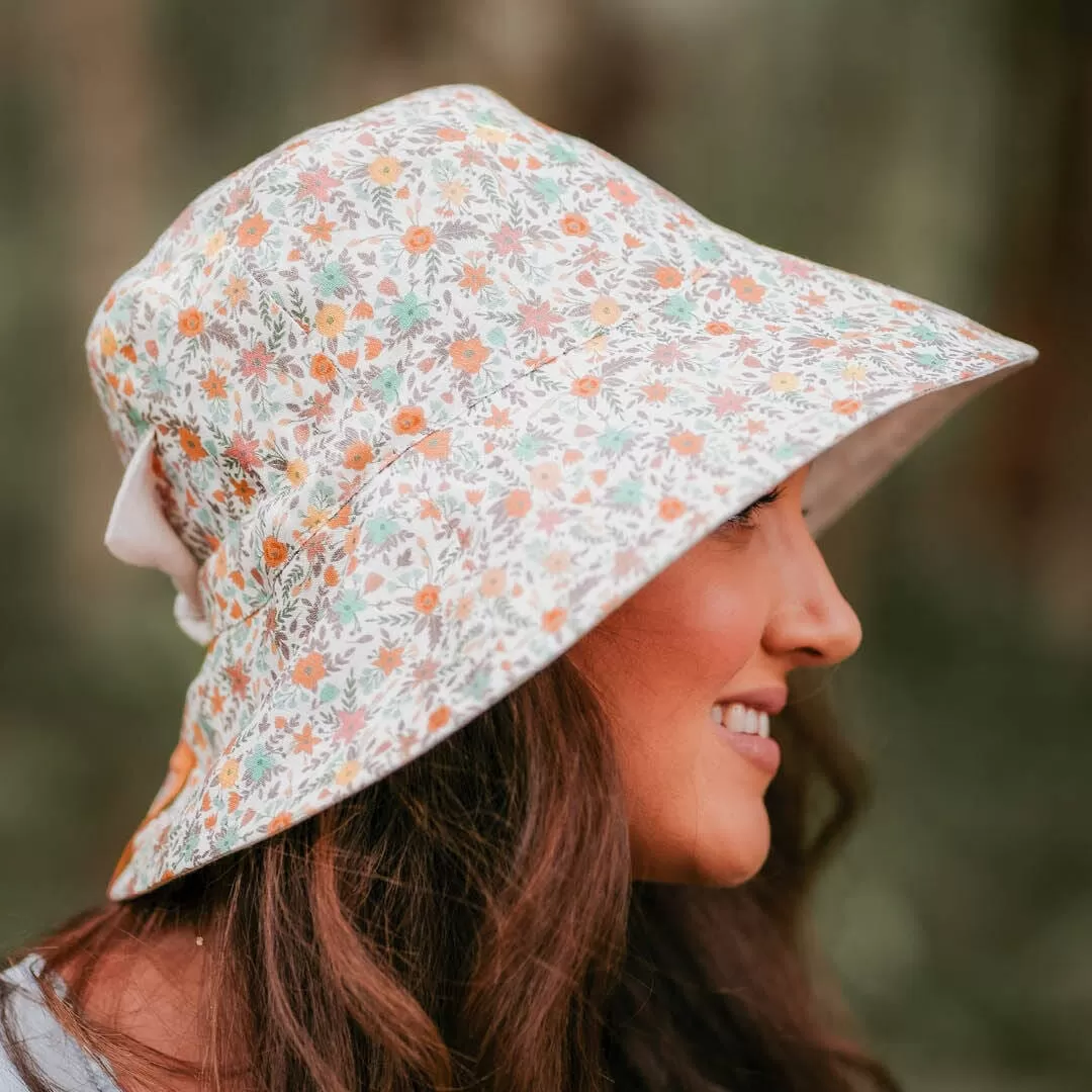 Bedhead Vacationer Reversible Ladies Sun Hat - Faith/Flax