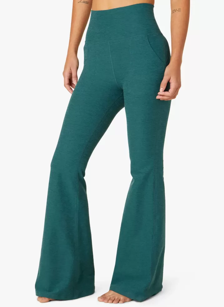 Beyond Yoga High Waisted All Day Flare Pant - Deep Sea Heather