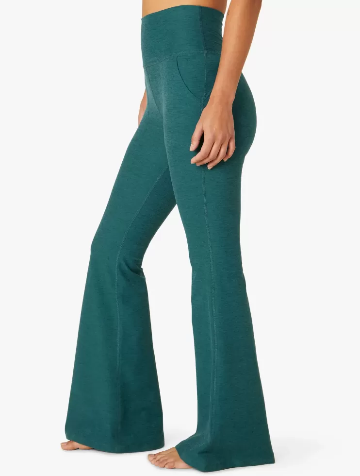 Beyond Yoga High Waisted All Day Flare Pant - Deep Sea Heather