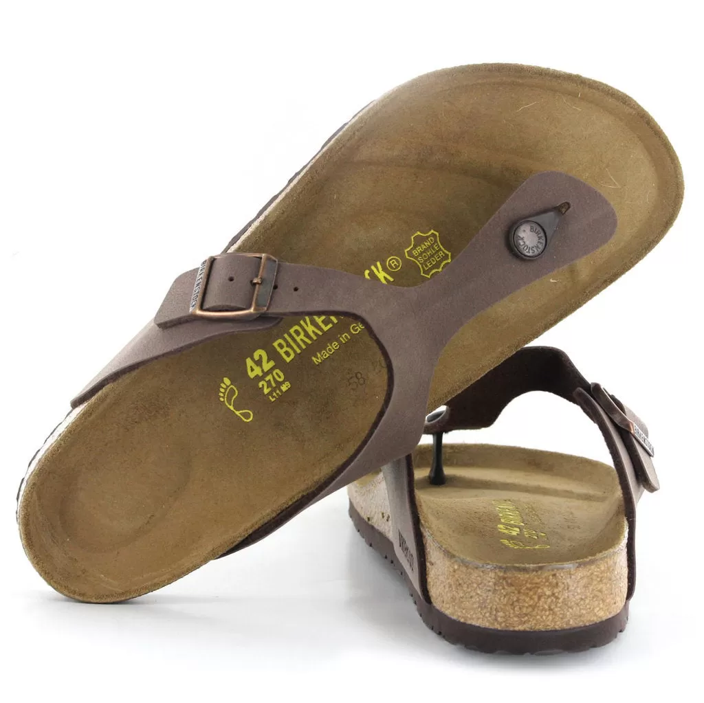 Birkenstock Unisex Sandals Gizeh BS Buckle Toe-Post Open-Back Birko-Flor - UK 5