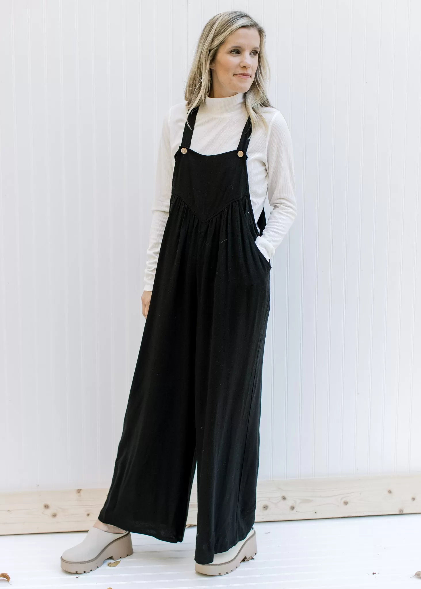 Black Button Jumpsuit