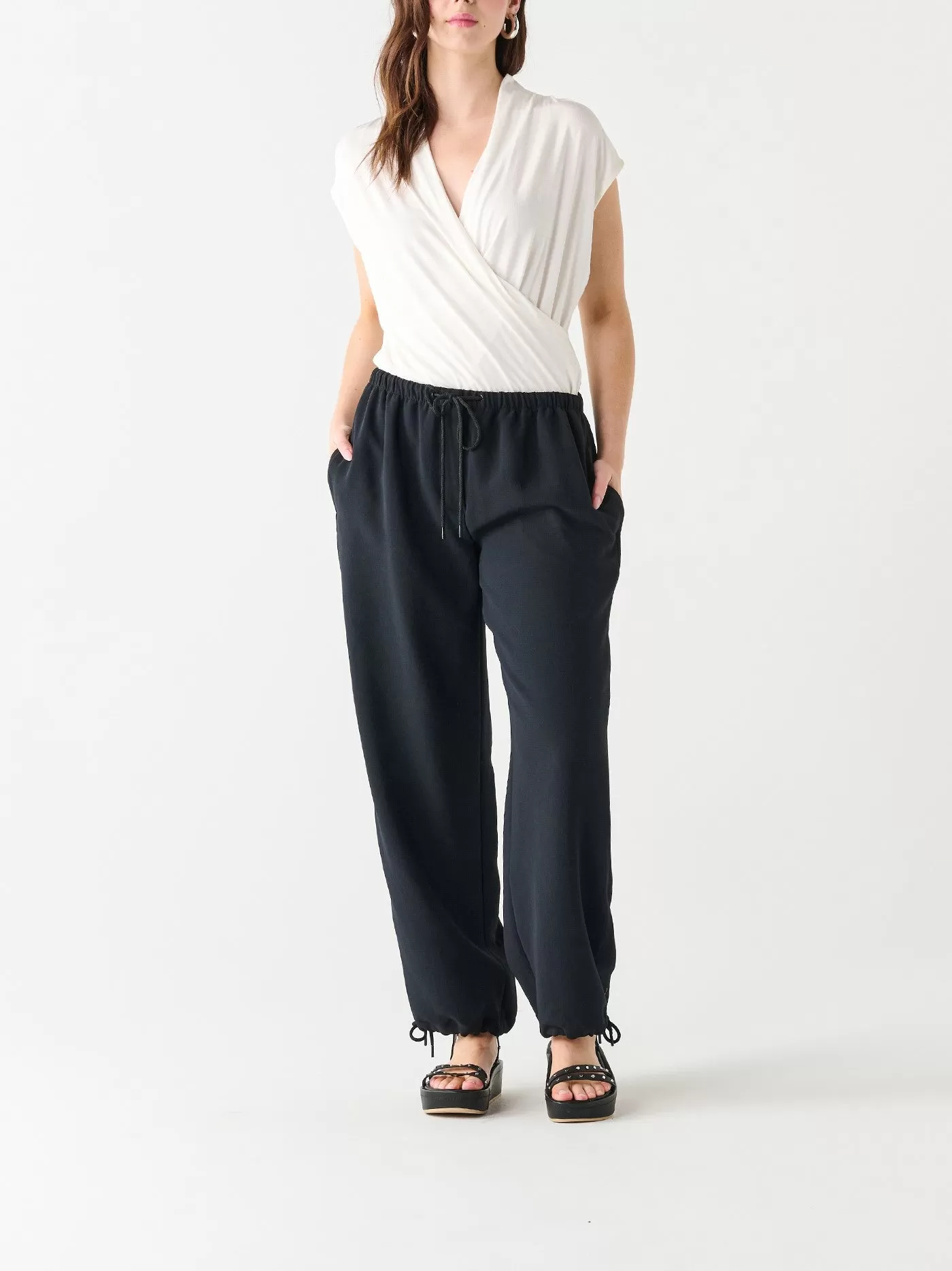 BLACK TAPE Mid Rise Parachute Pants