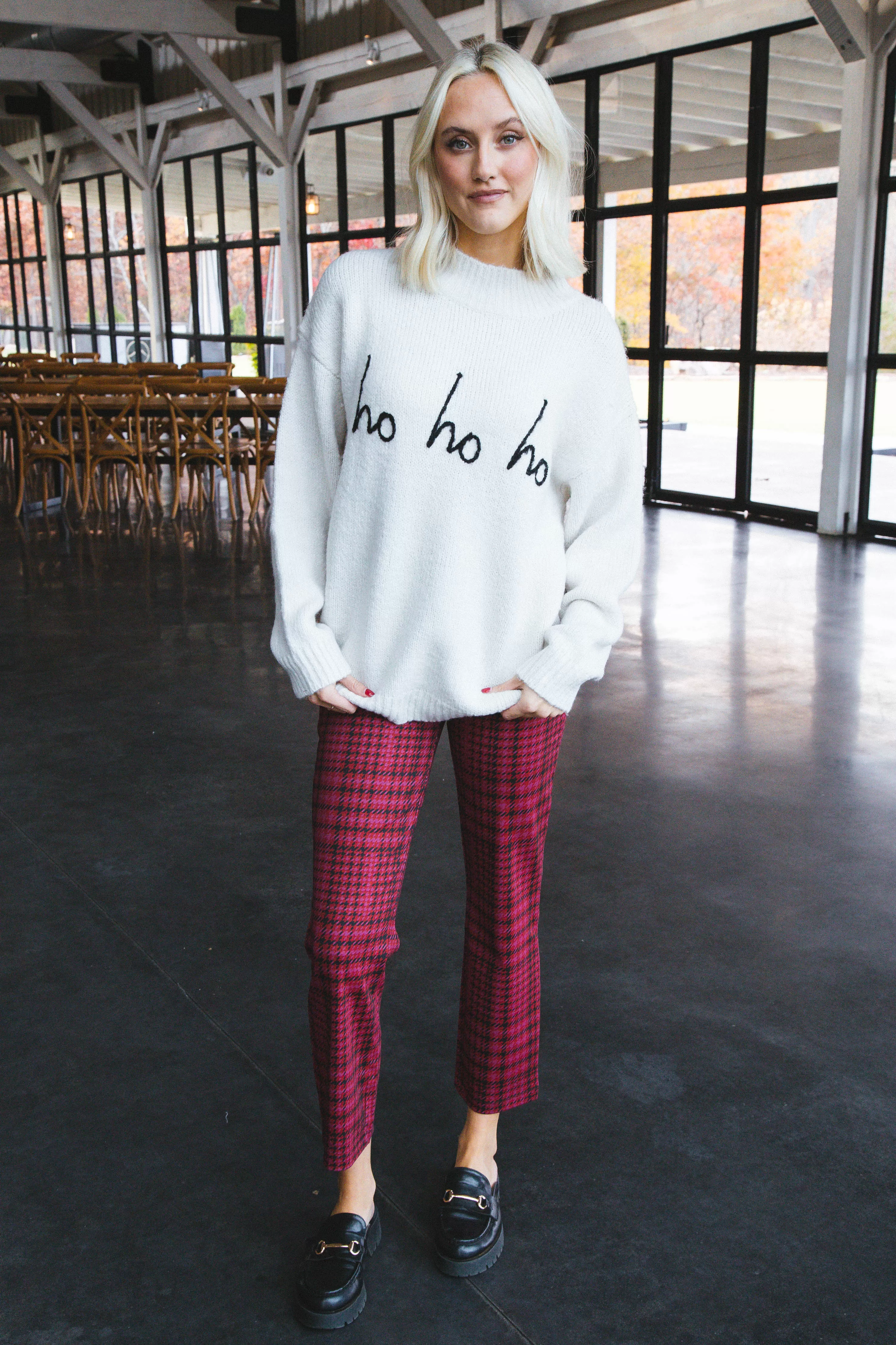 Carnaby Kick Crop Plaid Pant, Pink Glee | Sanctuary