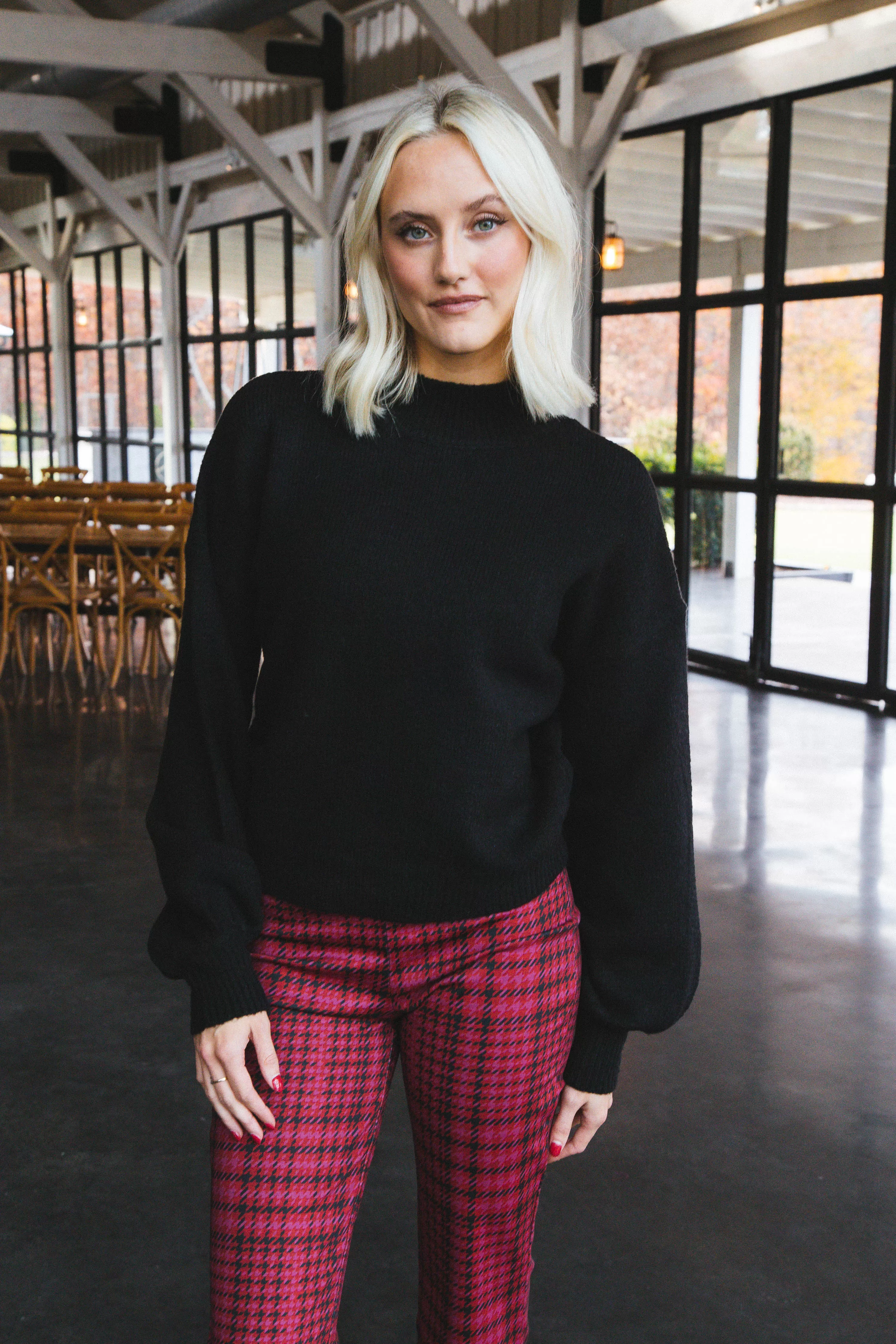 Carnaby Kick Crop Plaid Pant, Pink Glee | Sanctuary