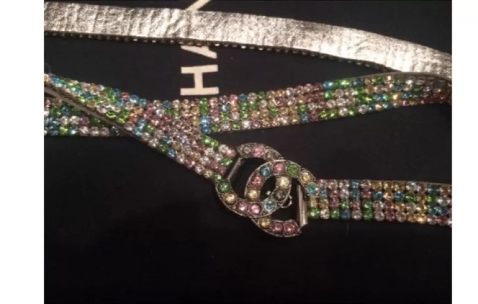 Chanel 05A MultiColor CC Strass Swarovski crystal Belt