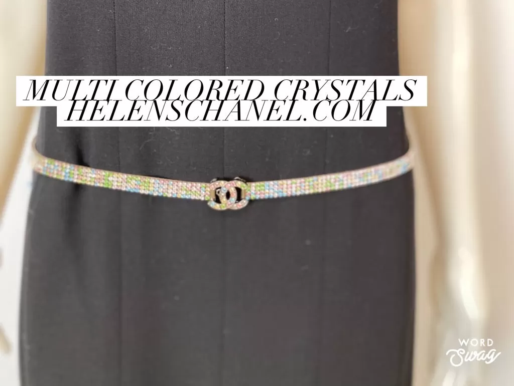 Chanel 05A MultiColor CC Strass Swarovski crystal Belt