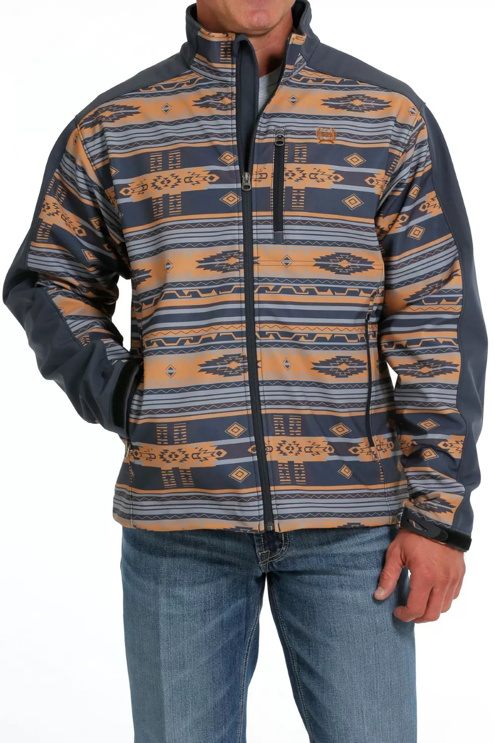 'Cinch' Men's Bonded Jacket - Blue