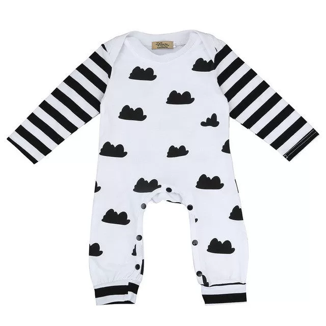 Cloudy Day Baby Boy or Girl Romper