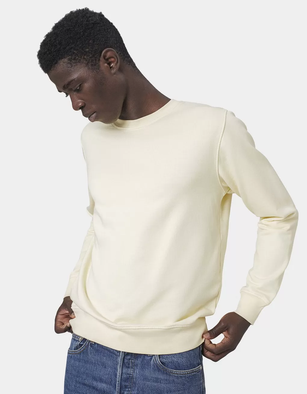 Colorful Standard Crew Sweat soft yellow