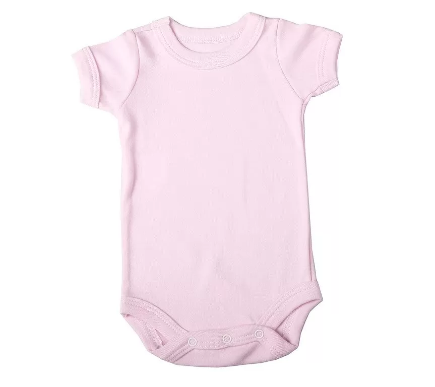 Crew neck baby onesie short sleeve