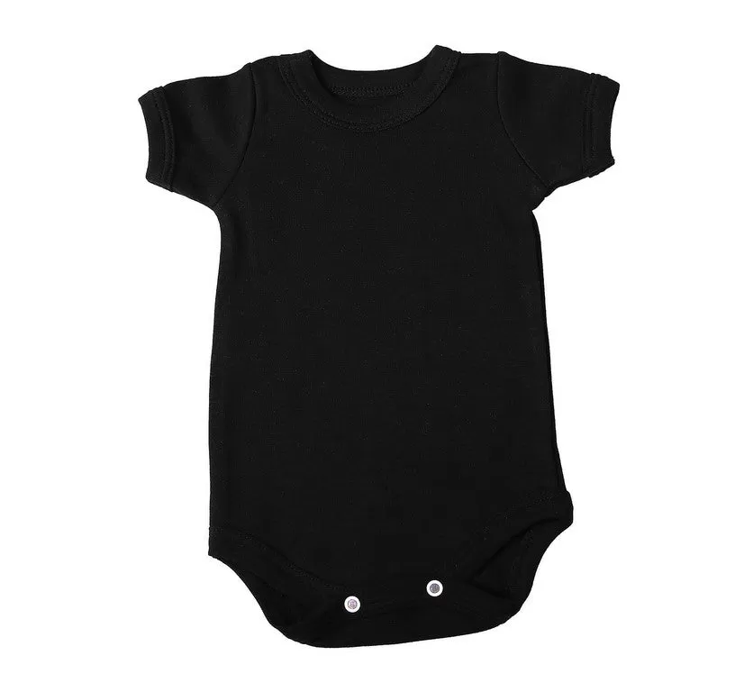 Crew neck baby onesie short sleeve