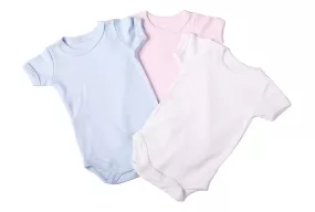 Crew neck baby onesie short sleeve