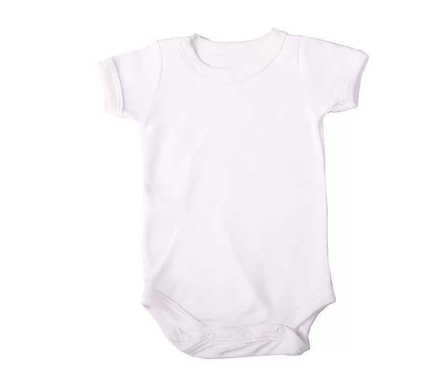 Crew neck baby onesie short sleeve