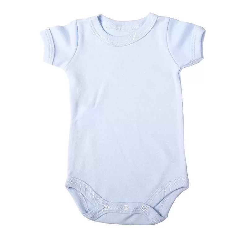 Crew neck baby onesie short sleeve