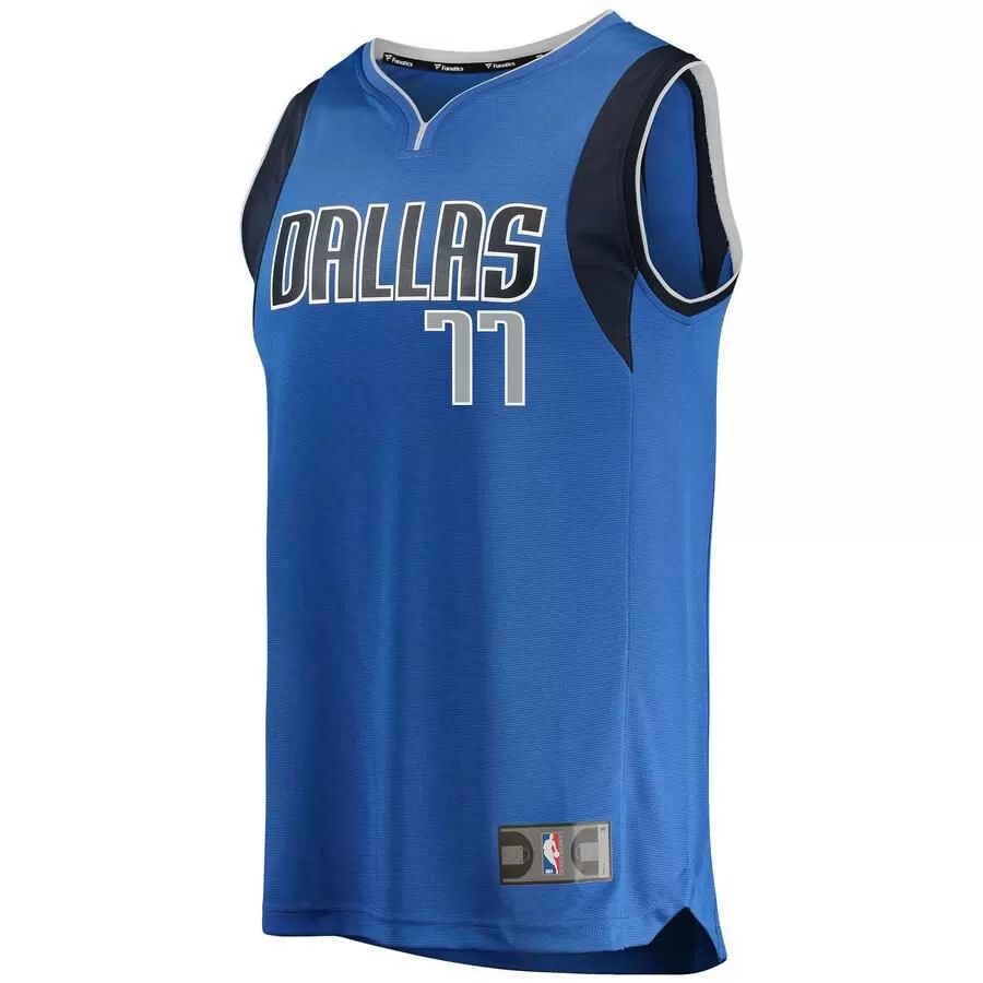 Dallas Mavericks Luka Doncic Fanatics Branded Replica 2018 NBA Draft First Round Pick Fast Break Icon Jersey Kids - Blue | Ireland V5762G5