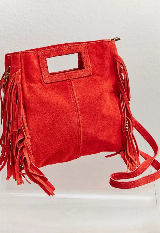 Debbie Katz - Crissy Fringe Bag Orange