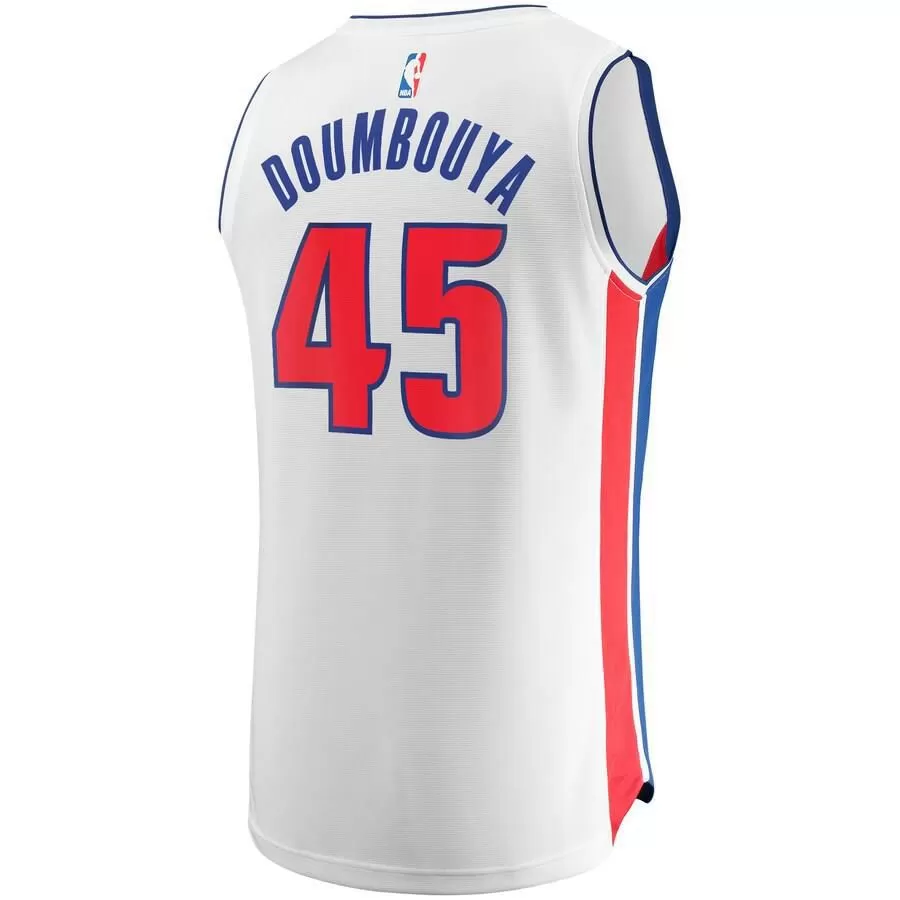 Detroit Pistons Sekou Doumbouya Fanatics Branded Replica Fast Break Association Jersey Kids - White | Ireland D9262S0