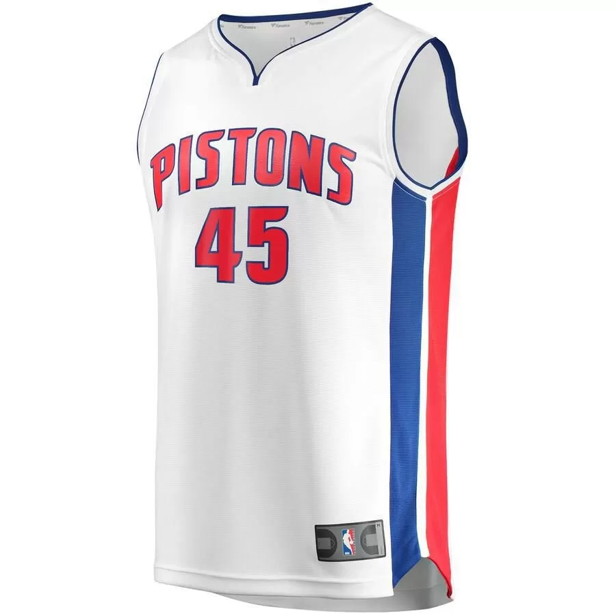 Detroit Pistons Sekou Doumbouya Fanatics Branded Replica Fast Break Association Jersey Kids - White | Ireland D9262S0