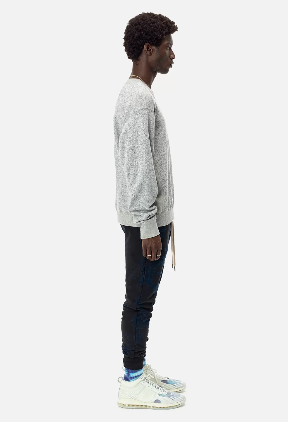 Double Dye Ebisu Sweatpants / Indigo X Black