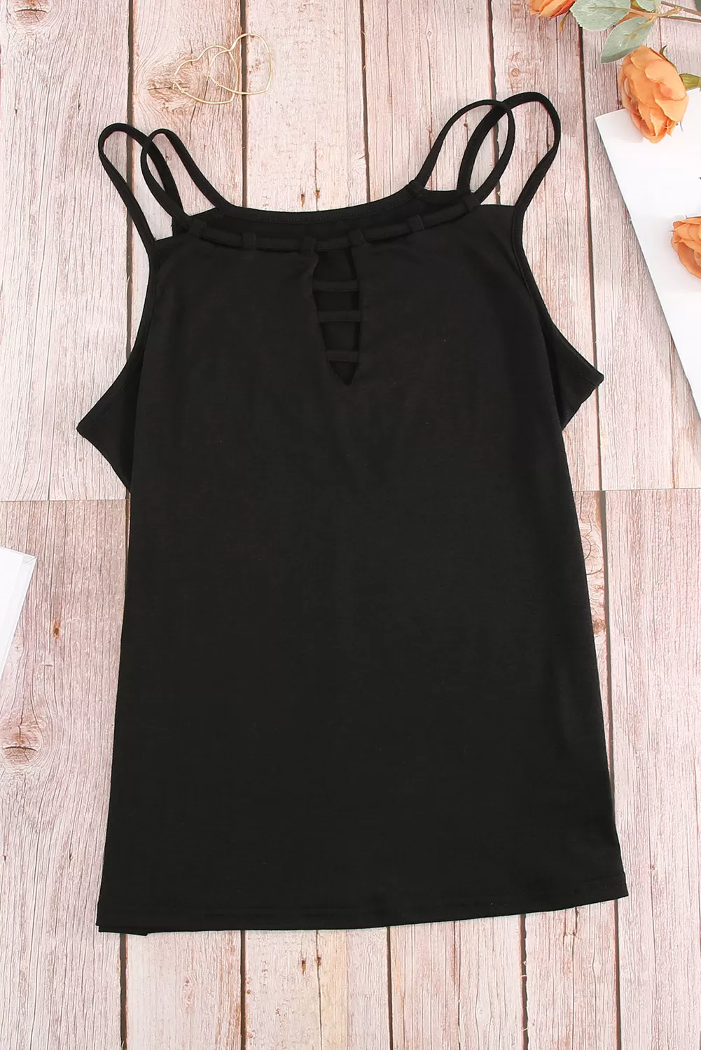 Double-Strap Scoop Neck Cami