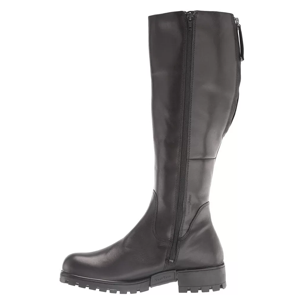 Ecco Womens Boots Modtray 490073 Casual Zip-Up Knee-High Leather - UK 7.5