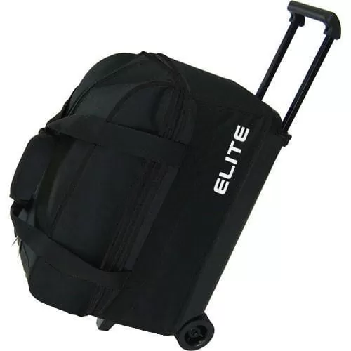 Elite Double Roller Black Bowling Bag