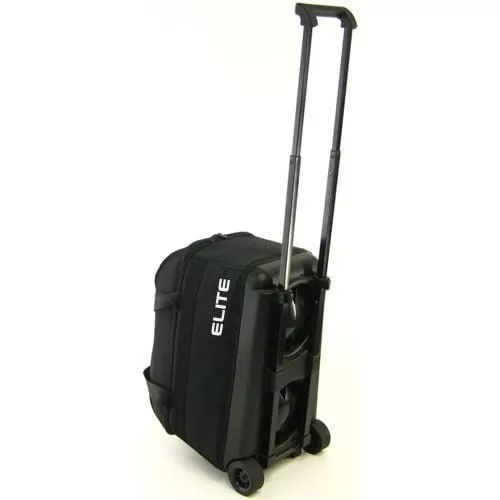 Elite Double Roller Black Bowling Bag