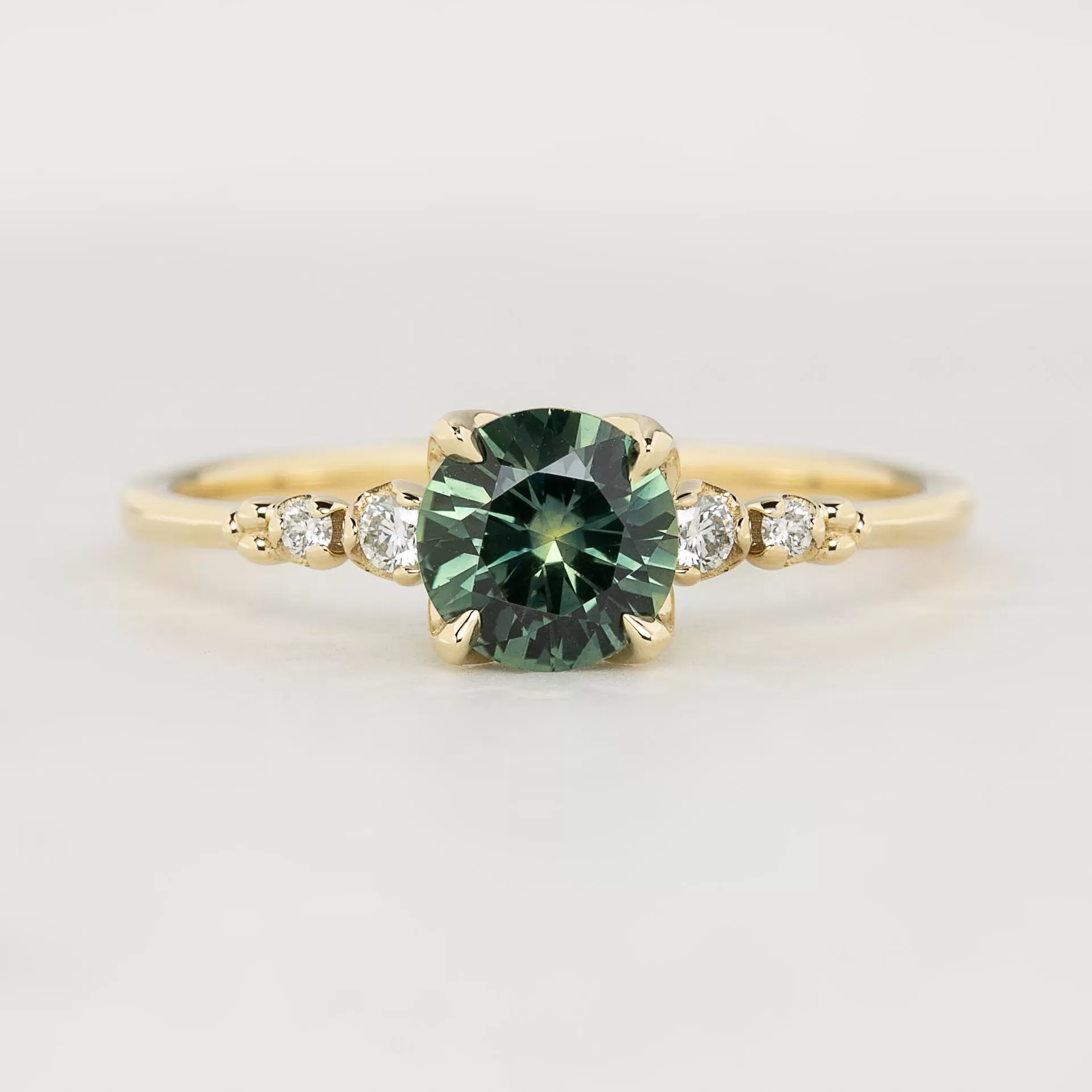 Estel Luxe Ring - 0.92ct Green Montana Sapphire (One of a kind)