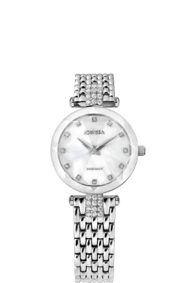 Facet Strass Swiss Ladies Watch J5.636.S