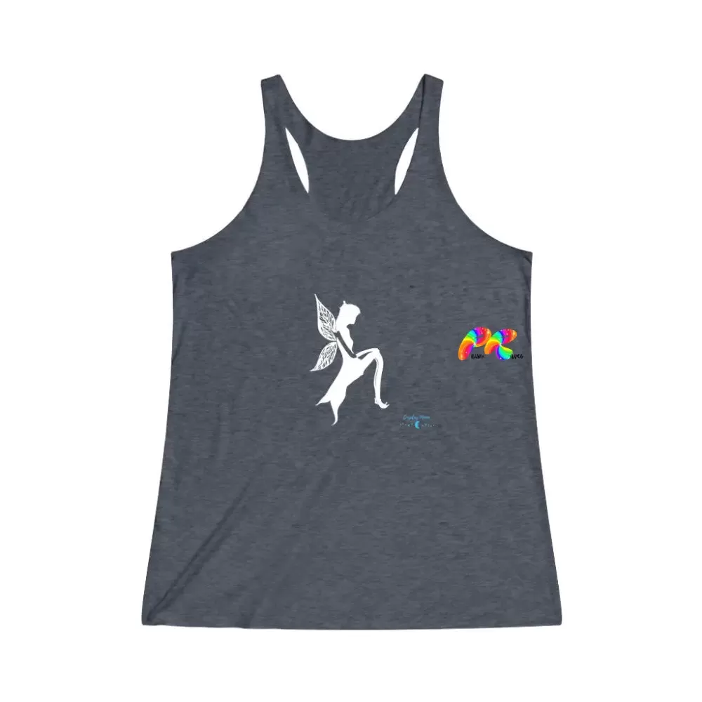 Fairy Women's Tri-Blend Racerback Tank